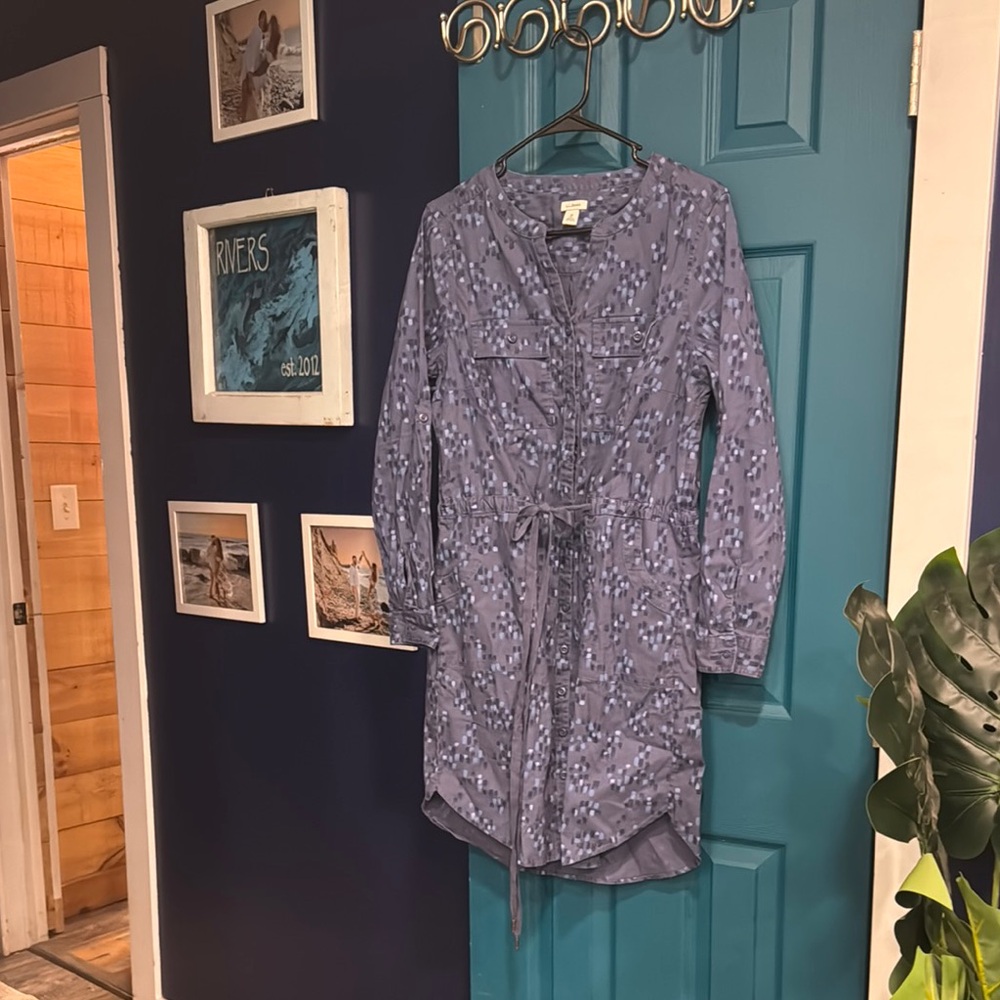 L.L. Bean comfort cotton tencel dress - M